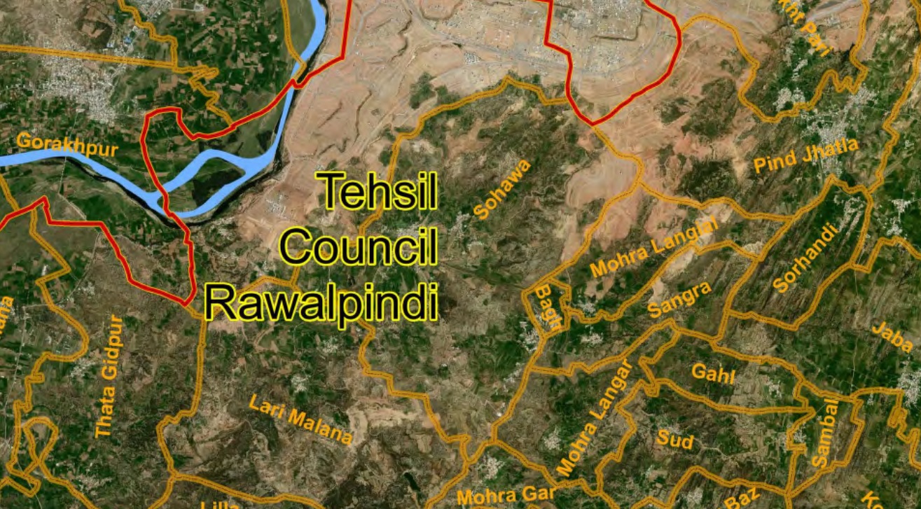 Rawalpindi Map Of Mouzas