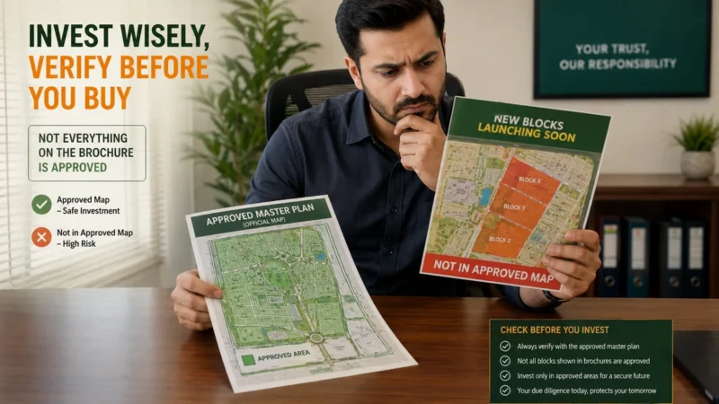Approved Map Vs Marketing Brochure