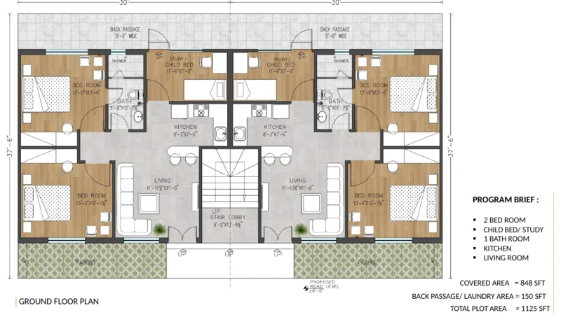 03 5 Marla Ground Floor Plan