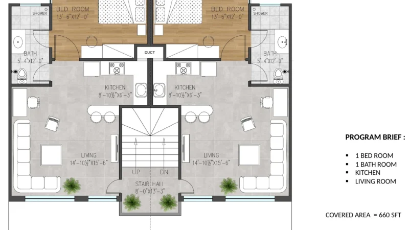 04 3 5 Marla First Second Floor Plan