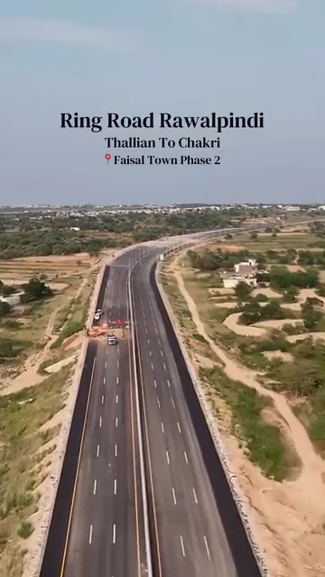 Rawalpindi Ring Road Drone View from Faisal Town Phase 2 Thalian to Chakri Interchange