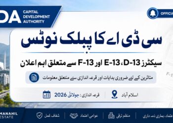 CDA Announces Plot Balloting for Land Affectees in Sectors D-13, E-13, and F-13