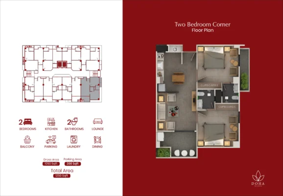 Two Bedrooms Corner