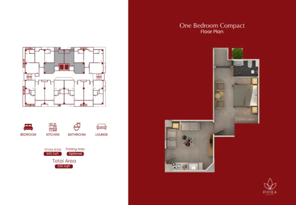 One Bedroom Compact