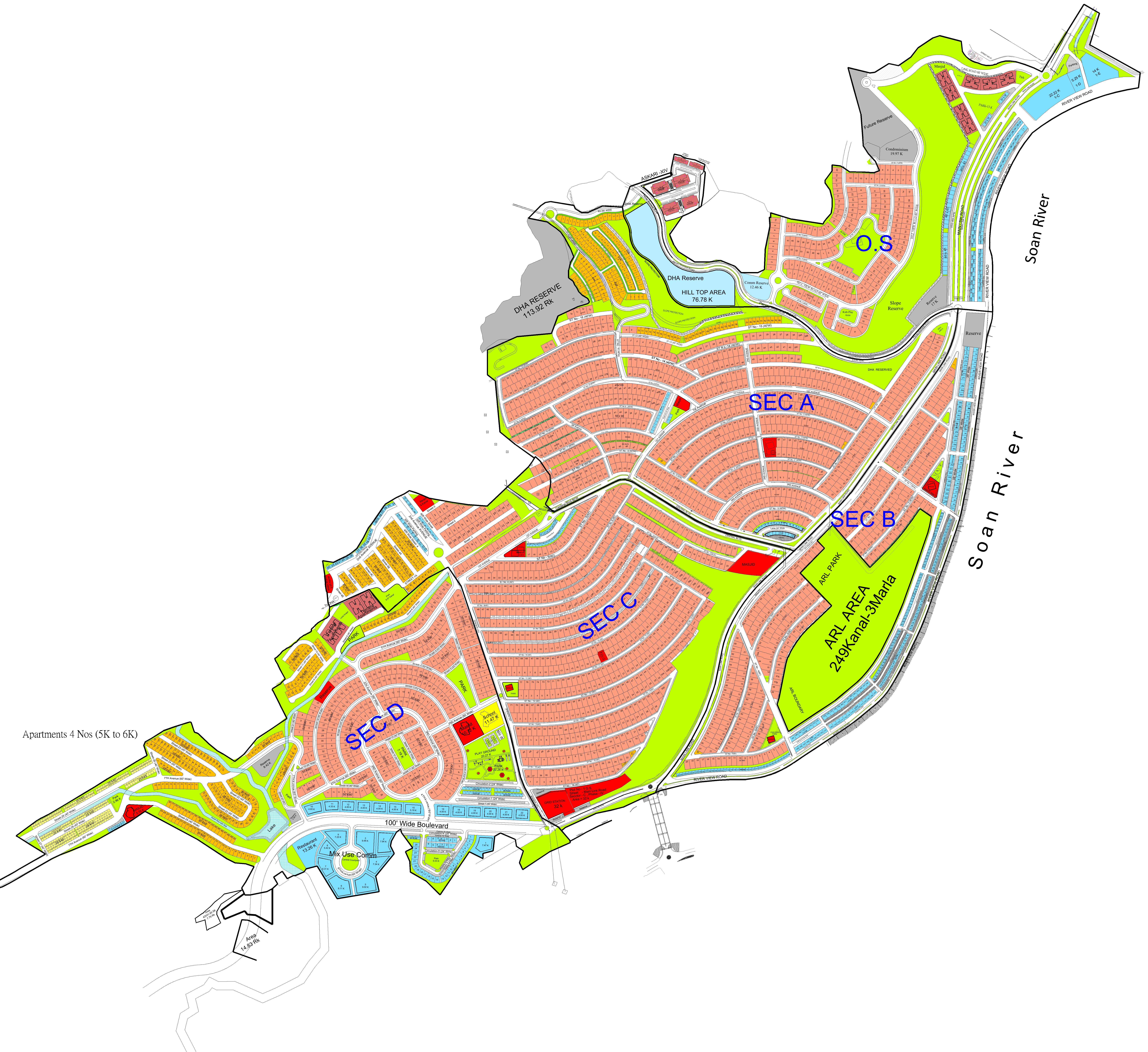 DHA Phase 4 Islamabad Map