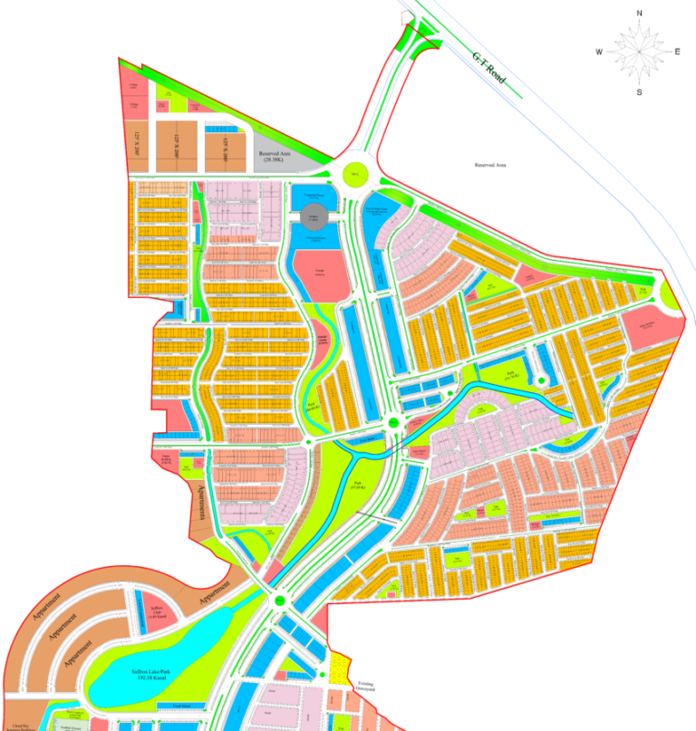 Saffron City Rawalpindi Map