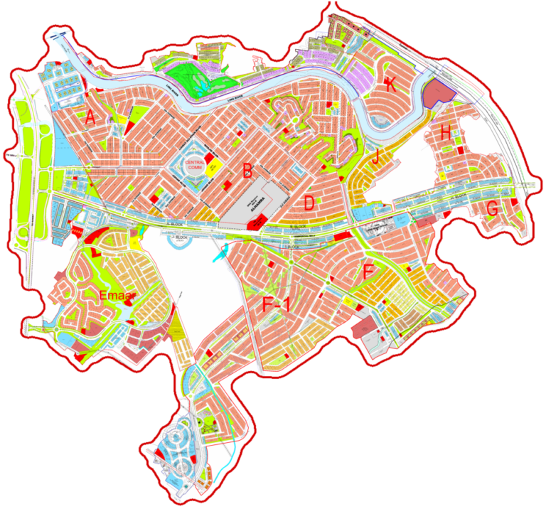 DHA Phase 5 Islamabad Map