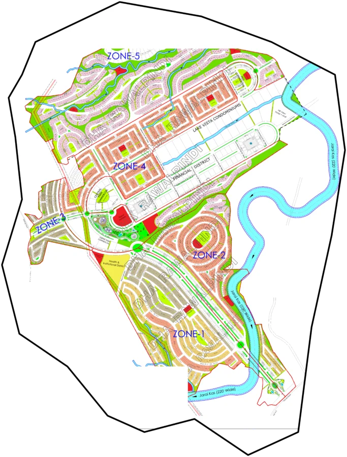 DHA River View South Map