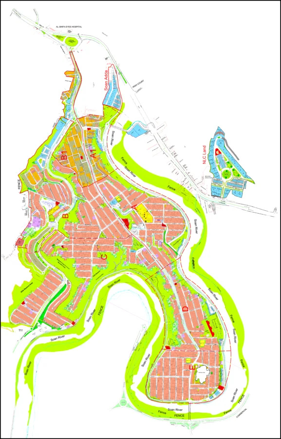 DHA Phase 1 Islamabad Map