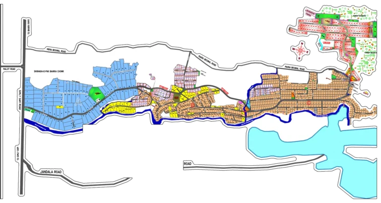 Naval Farms Islamabad Map